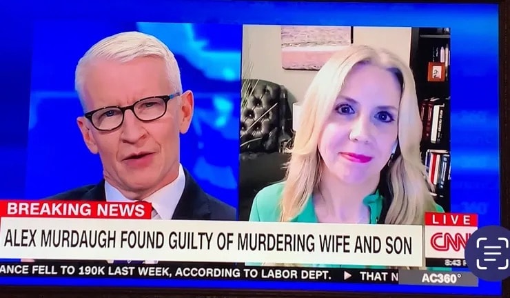 Dr. Jill Huntley Taylor on CNN providing expert trial commentary