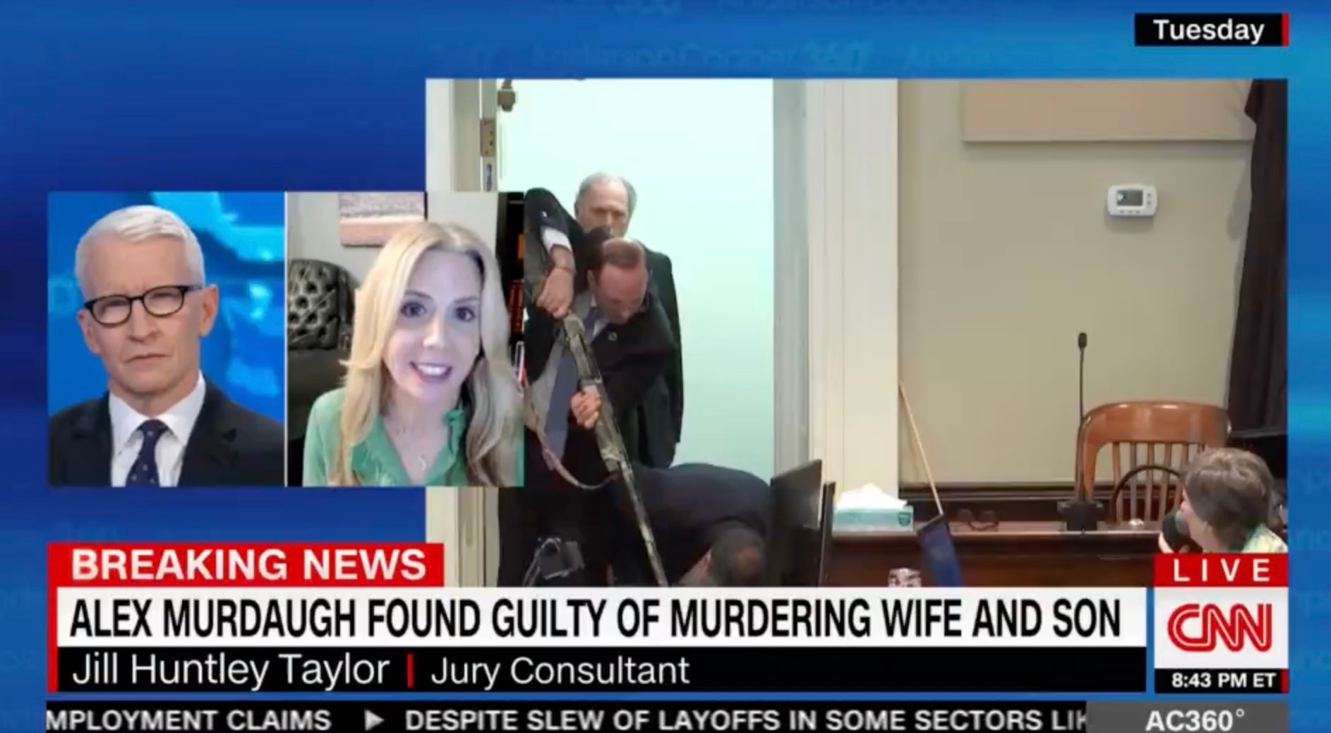 Dr. Jill Huntley Taylor on CNN Anderson Cooper 360 — Alex Murdaugh guilty verdict